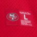 San Francisco 49ers Joe Montana Mitchell & Ness Scarlet Retired Player Name & Number Mesh Top