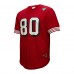 San Francisco 49ers Jerry Rice Mitchell & Ness Scarlet Retired Player Name & Number Mesh Top
