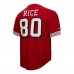 San Francisco 49ers Jerry Rice Mitchell & Ness Scarlet Retired Player Name & Number Mesh Top