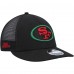 Бейсболка San Francisco 49ers New Era Black Excellence Collection Trucker Low Profile 9FIFTY - Black