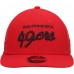 Бейсболка San Francisco 49ers New Era Black Excellence Collection Wordmark Trucker Low Profile 9FIFTY - Scarlet