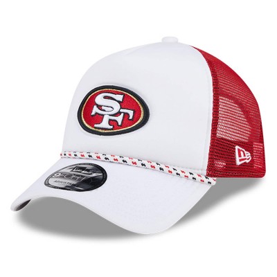 Бейсболка San Francisco 49ers New Era Court Sport Foam Front A-Frame 9FORTY - White/Scarlet