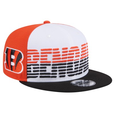 Бейсболка Cincinnati Bengals New Era Throwback Space 9FIFTY Snapback - White/Black