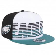 Бейсболка Philadelphia Eagles New Era Throwback Space 9FIFTY - White/Midnight Green