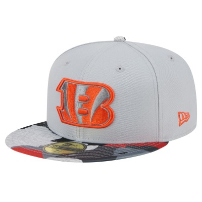 Бейсболка Cincinnati Bengals New Era Active Camo 59FIFTY Fitted - Gray