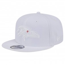 Бейсболка Baltimore Ravens New Era Main White on White 9FIFTY Snapback