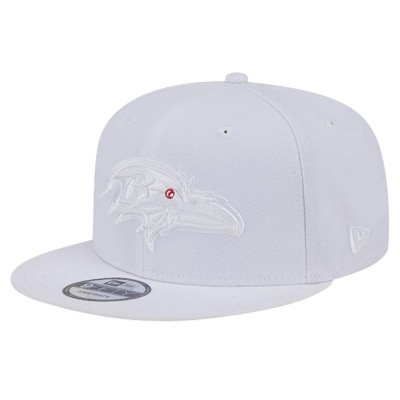 Бейсболка Baltimore Ravens New Era Main White on White 9FIFTY Snapback