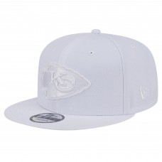 Бейсболка Kansas City Chiefs New Era Main White on White 9FIFTY Snapback