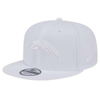 Бейсболка Los Angeles Chargers New Era Main White on White 9FIFTY Snapback