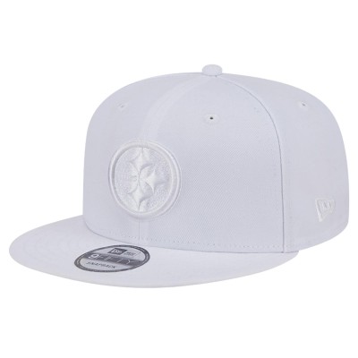 Бейсболка Pittsburgh Steelers New Era Main White on White 9FIFTY Snapback