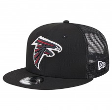 Бейсболка Atlanta Falcons New Era Black Main Trucker 9FIFTY Snapback