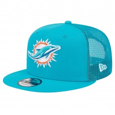Бейсболка Miami Dolphins New Era Aqua Main Trucker 9FIFTY