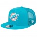 Бейсболка Miami Dolphins New Era Aqua Main Trucker 9FIFTY