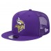 Бейсболка Minnesota Vikings New Era Purple Main Trucker 9FIFTY Snapback