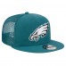 Бейсболка Philadelphia Eagles New Era Main Trucker 9FIFTY - Midnight Green