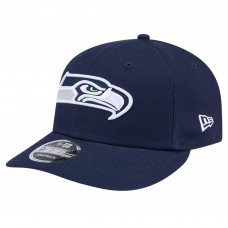 Бейсболка Seattle Seahawks New Era College Navy Main Low Profile 9FIFTY Snapback