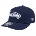 Бейсболка Seattle Seahawks New Era College Navy Main Low Profile 9FIFTY Snapback