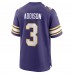 Игровая джерси Jordan Addison Minnesota Vikings Nike Classic - Purple