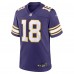 Игровая джерси Justin Jefferson Minnesota Vikings Nike Classic - Purple