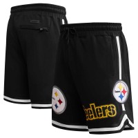 Pittsburgh Steelers Pro Standard Black Classic Chenille Shorts
