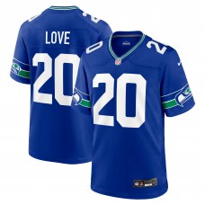 Игровая джерси Julian Love Seattle Seahawks Nike Throwback Player Game - Royal