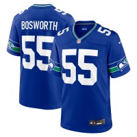 Игровая джерси Brian Bosworth Seattle Seahawks Nike Throwback Retired Player Game - Royal