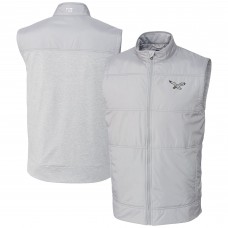 Жилетка Philadelphia Eagles Cutter & Buck Stealth Hybrid Quilted Windbreaker - Silver