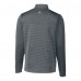 Philadelphia Eagles Cutter & Buck Traverse Stripe Stretch Quarter-Zip Pullover - Gray