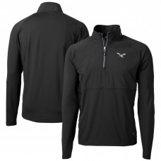 Кофта на короткой молнии Philadelphia Eagles Cutter & Buck Adapt Eco Knit Hybrid Recycled - Black