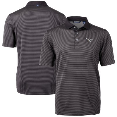 Поло Philadelphia Eagles Cutter & Buck Virtue Eco Pique Micro Stripe Recycled - Gray/Black