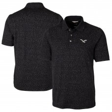 Поло Philadelphia Eagles Cutter & Buck Advantage Tri-Blend Space Dye - Black