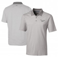 Поло Philadelphia Eagles Cutter & Buck Forge Tonal Stripe Stretch - Silver