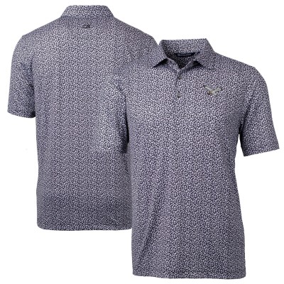 Поло Philadelphia Eagles Cutter & Buck Pike Magnolia Print Stretch - Black