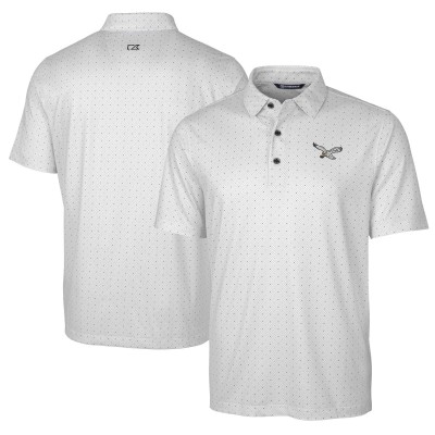Поло Philadelphia Eagles Cutter & Buck Pike Double Dot Print Stretch - Charcoal
