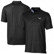 Поло Philadelphia Eagles Cutter & Buck Pike Micro Floral Print Stretch - Black