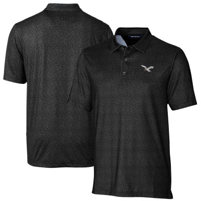 Поло Philadelphia Eagles Cutter & Buck Pike Micro Floral Print Stretch - Black