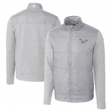 Куртка Philadelphia Eagles Cutter & Buck Stealth Hybrid Quilted Windbreaker - Silver