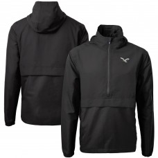 Кофта на короткой молнии Philadelphia Eagles Cutter & Buck Charter Eco Knit Recycled Anorak - Black
