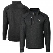 Кофта на короткой молнии Philadelphia Eagles Cutter & Buck Mainsail Sweater-Knit - Heather Charcoal