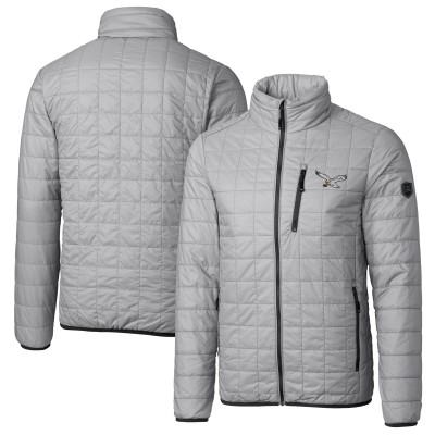 Куртка Philadelphia Eagles Cutter & Buck Rainier PrimaLoft Eco Insulated Full-Zip Puffer - Silver