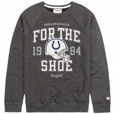 Unisex Indianapolis Colts Homefield Charcoal For The Shoe Tri-Blend Pullover Sweatshirt