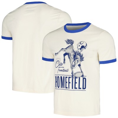 Unisex Indianapolis Colts Homefield Cream Ringer T-Shirt