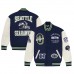 Seattle Seahawks OVO x NFL College Navy Full-Snap Varsity Jacket