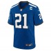 Игровая джерси Zack Moss Indianapolis Colts Nike Indiana Nights Alternate Game - Royal