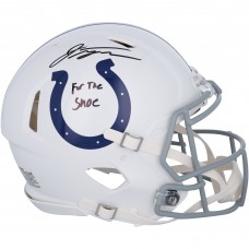 Jonathan Taylor Indianapolis Colts Autographed Fanatics Authentic Riddell Speed Authentic Helmet with For the Shoe Inscription