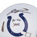 Jonathan Taylor Indianapolis Colts Autographed Fanatics Authentic Riddell Speed Authentic Helmet with For the Shoe Inscription