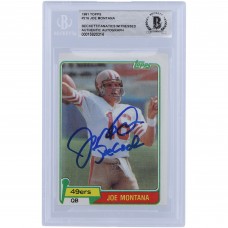 Joe Montana San Francisco 49ers Autographed 1981 Topps Series 1 #216 Beckett Fanatics Witnessed Authenticated Rookie Card with Joe Cool Inscription
