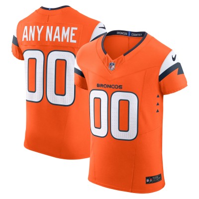 Именная джерси Denver Broncos Nike Orange Team Vapor F.U.S.E. Elite