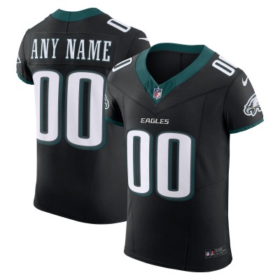 Именная игровая джерси Philadelphia Eagles Nike Alternate Vapor F.U.S.E. Elite Custom - Black