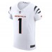 Игровая джерси JaMarr Chase Cincinnati Bengals Nike  Vapor F.U.S.E. Elite - White